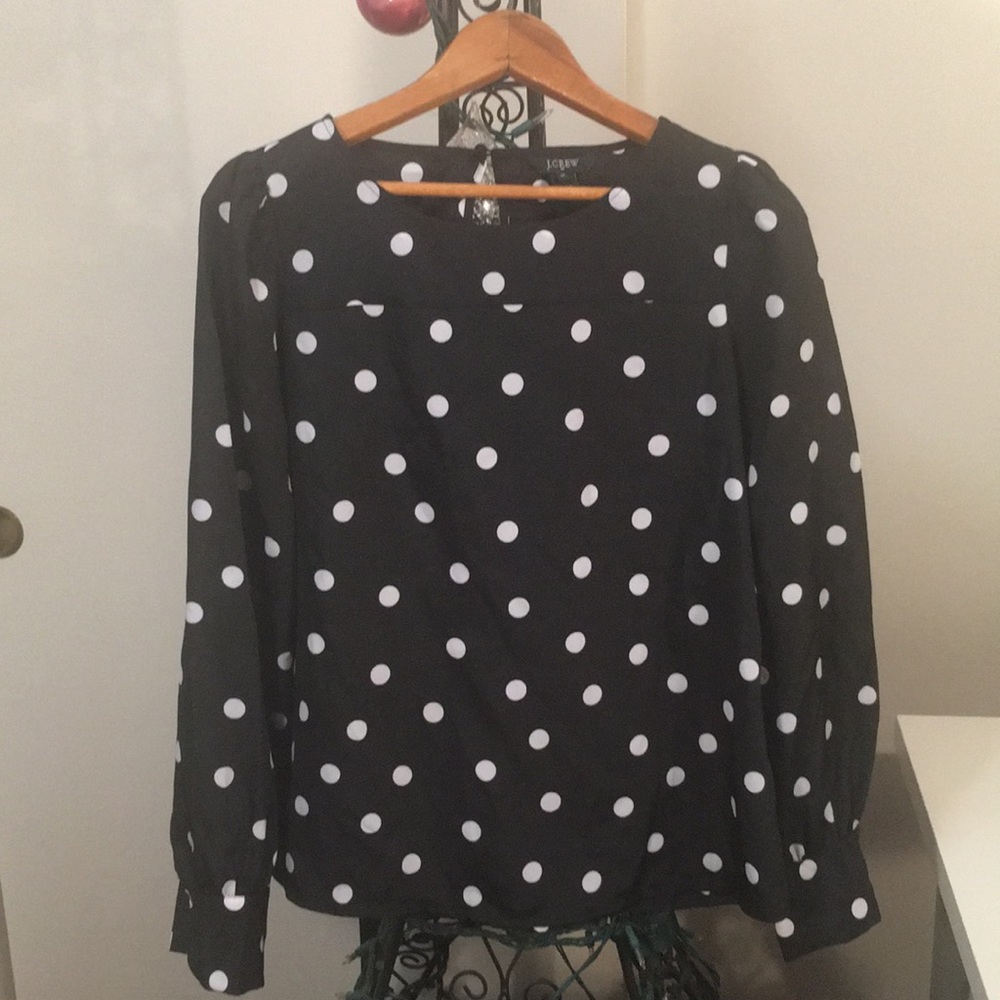 Fun Polka Dot J. Crew Blouse